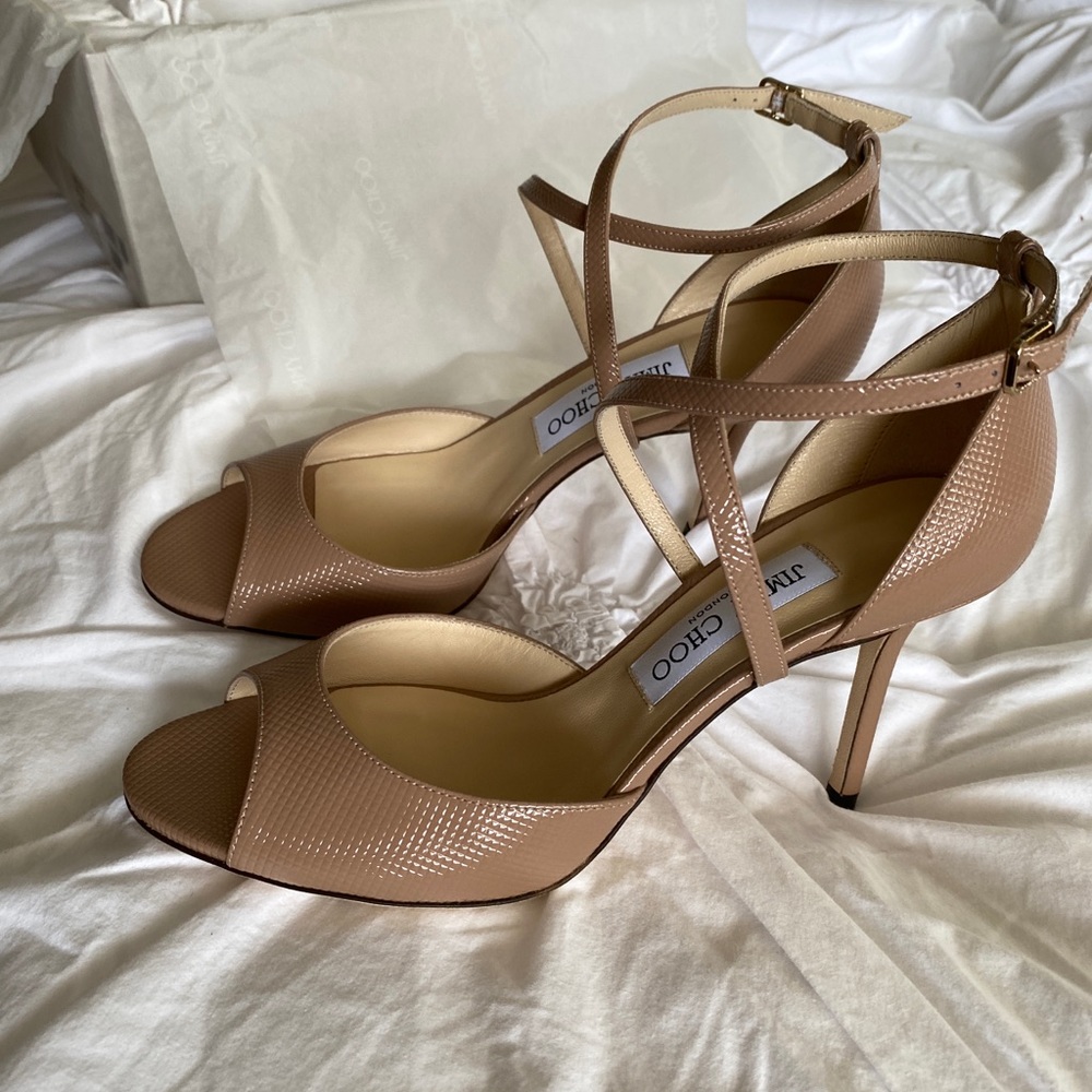 Jimmy Choo Emsy 85 in ballet pink - Picture 6 of 7